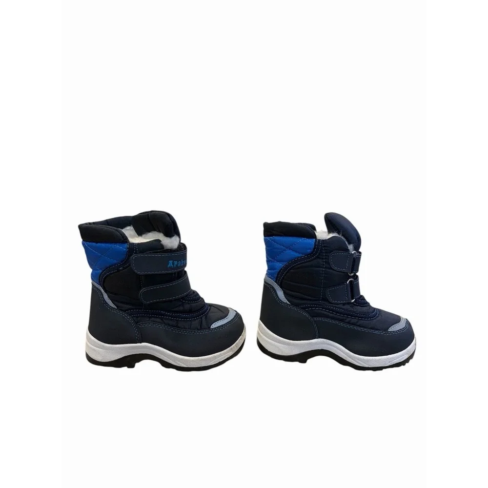 Apakowa‎ Kid's Boys Winter Snow Boots (Toddler/Little Kid). Size 25/8